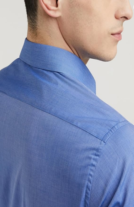 Blue Full Sleeves Formal Shirt - Image 4
